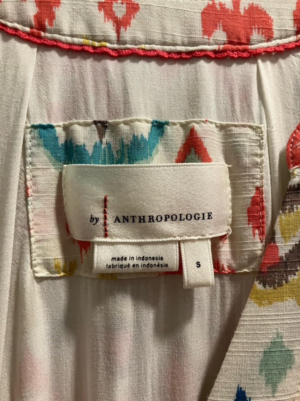 Anthropologie Multi-Color Smocked-Waist Midi Dress - Picture 3 of 9